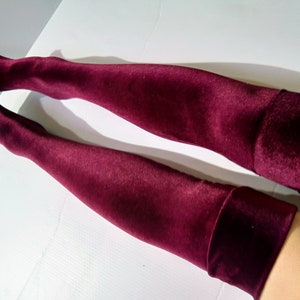 Thigh High Tube Socks. Black Red Wine Gold Gray Comfortable Soft Novelty Winter Sexy Tube Socks. Thigh High Stockings.