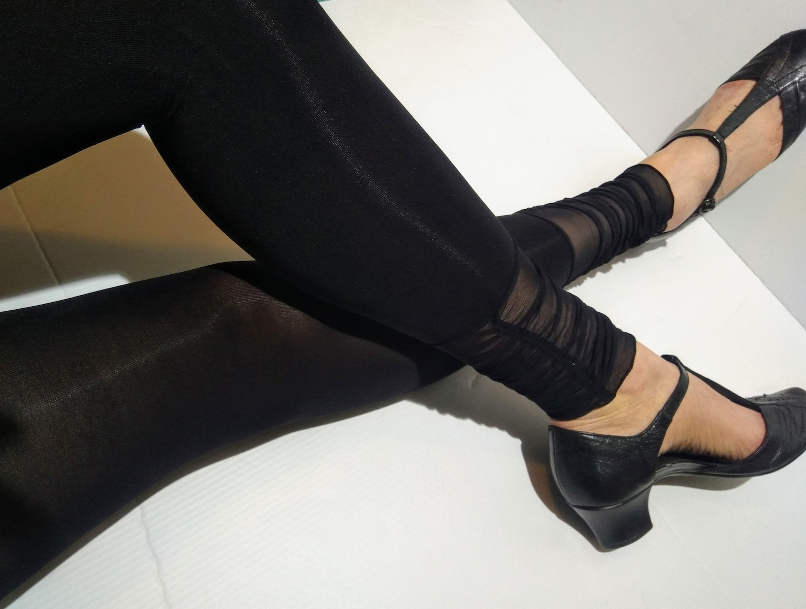 Footless Ballet Womens Tights. Black Spandex Mesh Fashion Etsy