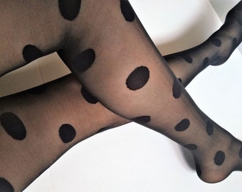 Polka Dot Tights, Cute Tights, Pattern Tights, Fashion Tights, Dance Tights, Sheer Tights, Sexy Tights, Printed Tights, Christmas Gift.