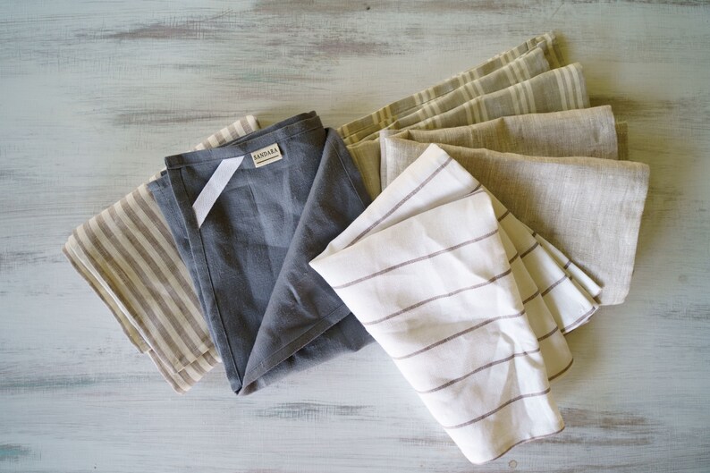 Linen Kitchen Towels. Set of 3 Towels. Dish Tea Bath Hand Etsy