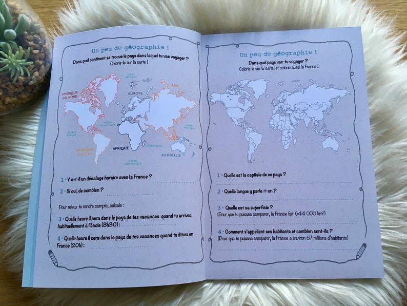 Spielerisches Reisetagebuch für Kinder zum Aufschreiben ihrer Reiseerinnerungen Bild 5
