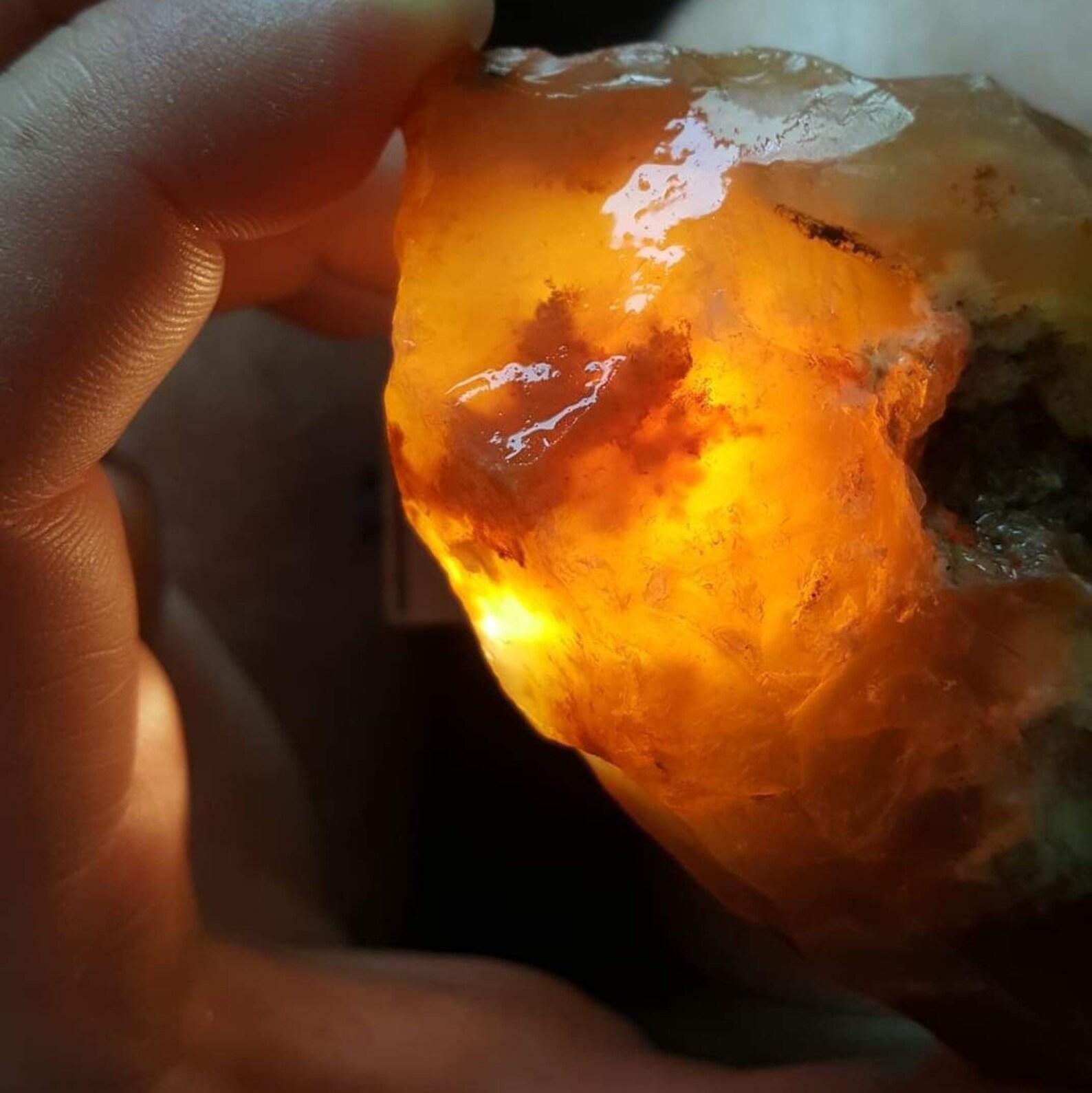 Rare Carnelian Yellow Moss Agate With Opal and Chalcedony Naturally Tumbled Stone fresh Vibes Etsy