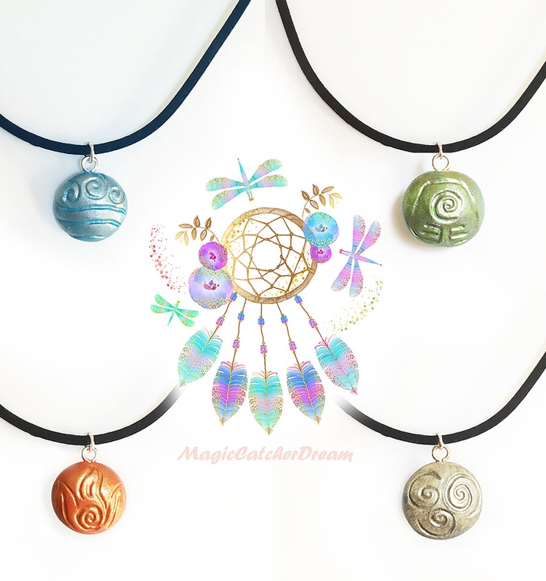 4 Nations Necklaces Avatar the Last Airbender Necklace Air Etsy