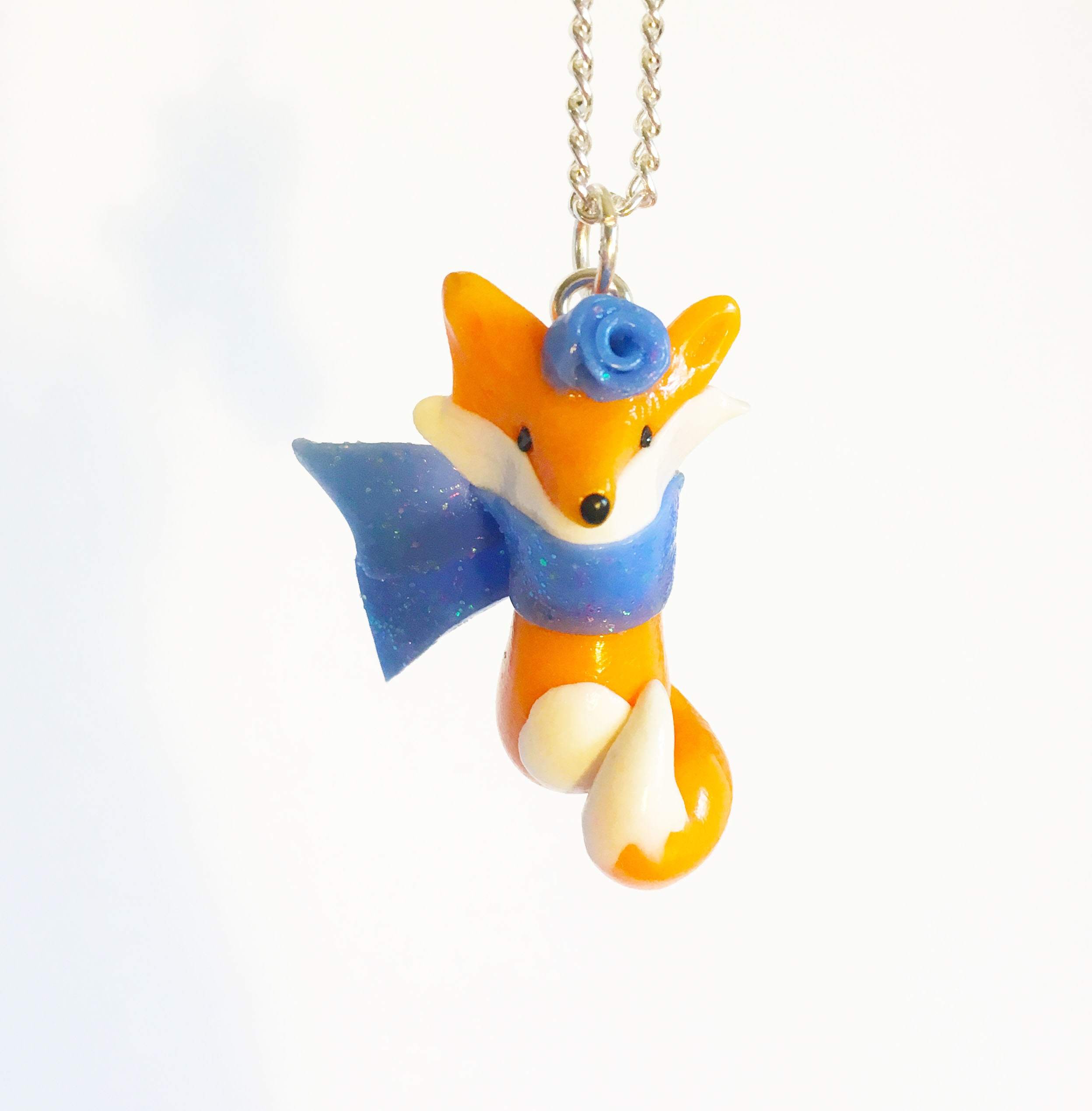 Fox Charm Polymer Clay Fox Fox Keychain Fancy fox Etsy
