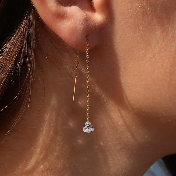 Threader Earrings Etsy