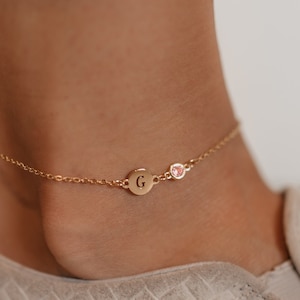 Letter g anklet deals