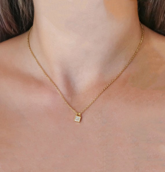 ネックレス・ペンダント SSIL PETITE LOCK NECKLACE Sterling Silver Petite Shield Lock Padlock Necklace - Etsy