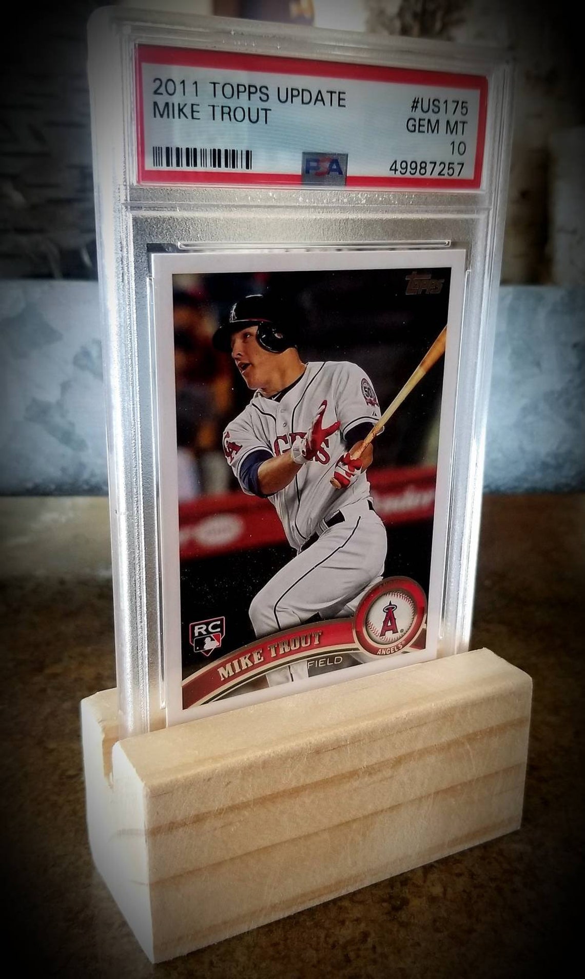 Single graded sports card/ picture display shelf Etsy