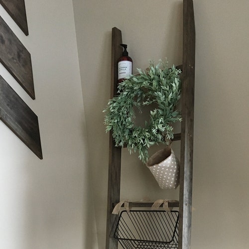 6 Foot Blanket Ladder With 17.75 Rungs additional Etsy