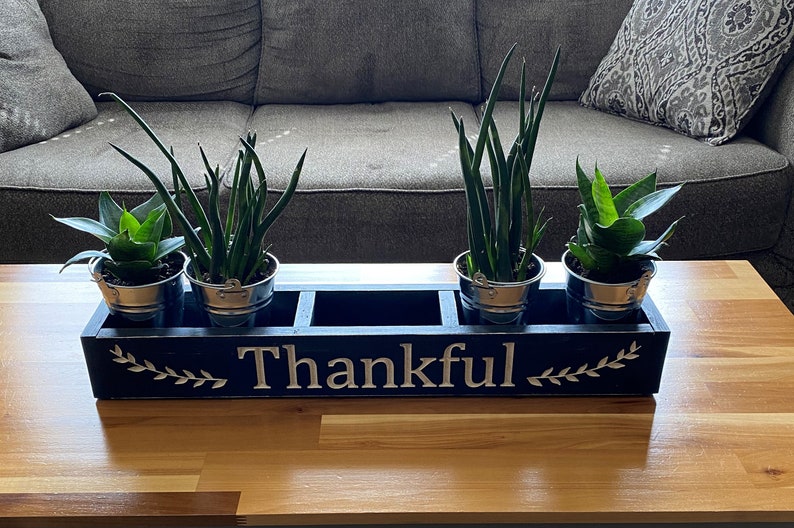 Table Top Centerpiece Planter Box Etsy