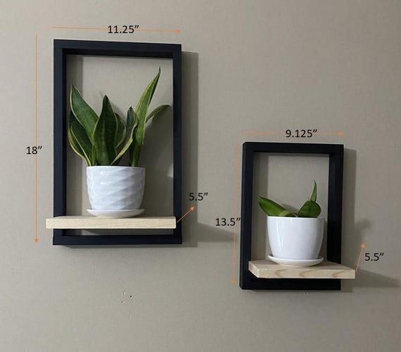 Large Framed Plant Shelf: Cat-proof Hanging Planter - Etsy