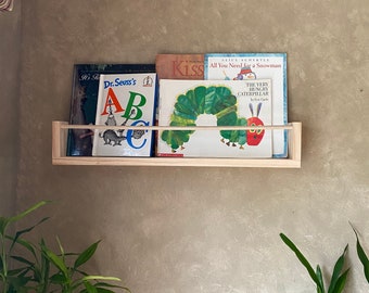 Book shelf, nursery shelf, nursery decorations, kitchen shelf, spice shelf, wall shelf, floating shelf, small shelf, hanging shelf,