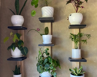 Plant Shelf, Small 3-tiered shelf, floating shelf, cat proof shelf, plant stand, small shelf, hanging plant shelf, wall planter, pot shelf