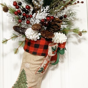 Red Truck Christmas Door Hanger