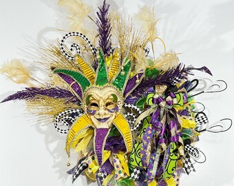 Couronne de Mardi Gras, bouffon de Mardi Gras