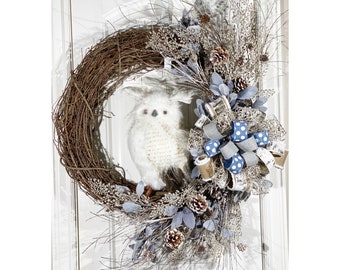 Couronne de vigne du Harfang des neiges