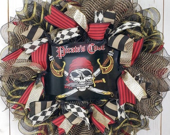 Gasparilla Wreath |Gasparilla Pirates Cove Wreath | Gasparilla Wreath Tampa | Tampa Gasparilla Wreath | Tampa Wreath | Pirate Wreath