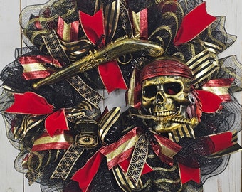 Gasparilla Wreath | Gasparilla Skull Wreath | Gasparilla Wreath Tampa | Tampa Gasparilla | Gasparilla | Pirate Wreath | Tampa Wreath