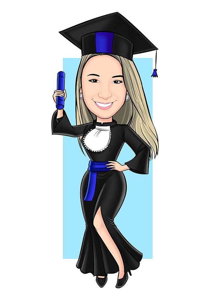 Caricature Graduation Ceremony College Custom Caricature | Etsy
