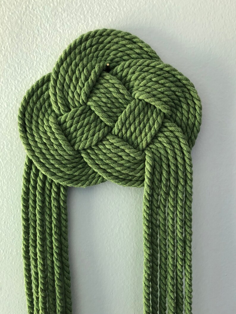 Celtic Knot Inspired Macrame Wall Hanging Irish Home Decor Etsy