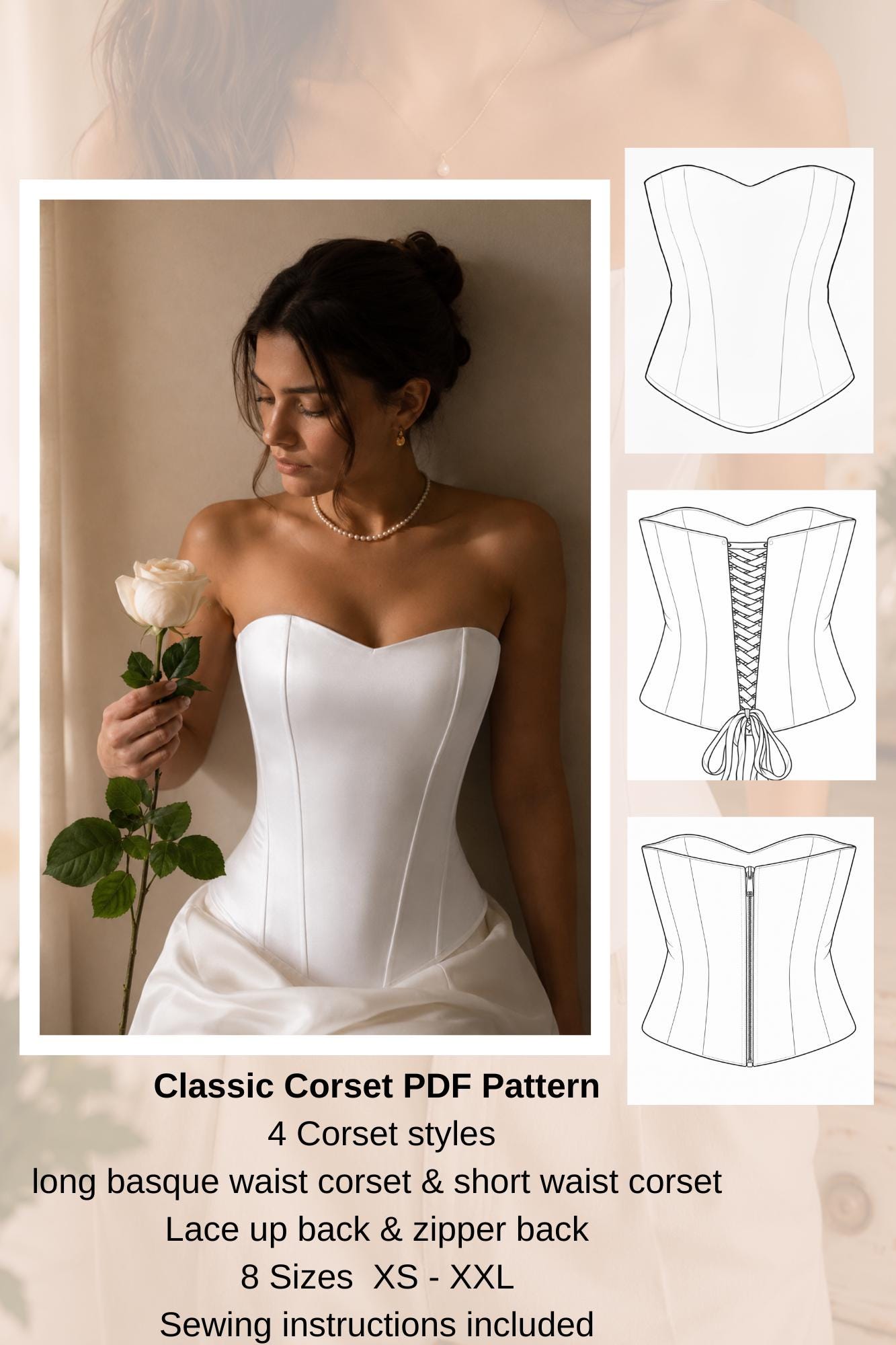 Corset Back Dress Pattern