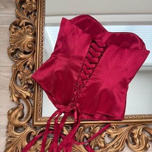 Corset classic corset sweetheart neckline basque waist lacing back bridal corset prom corset bridal shower corset overbust corset