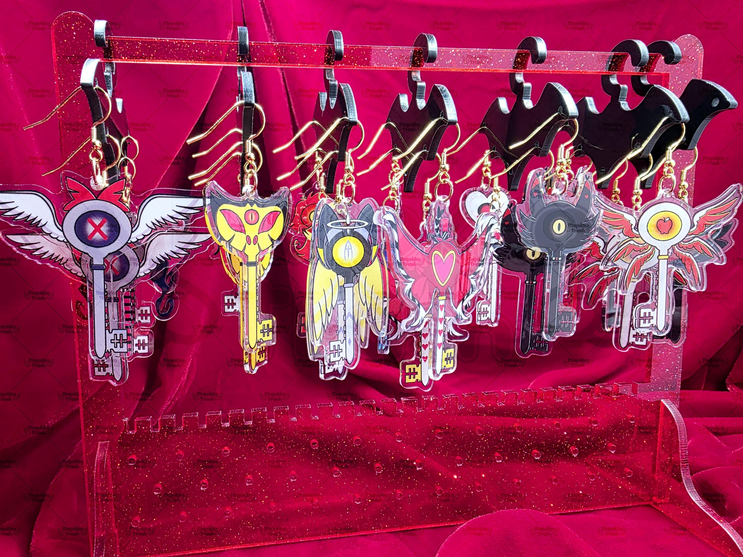Key Key Hh HH | Character Key Earrings - Etsy