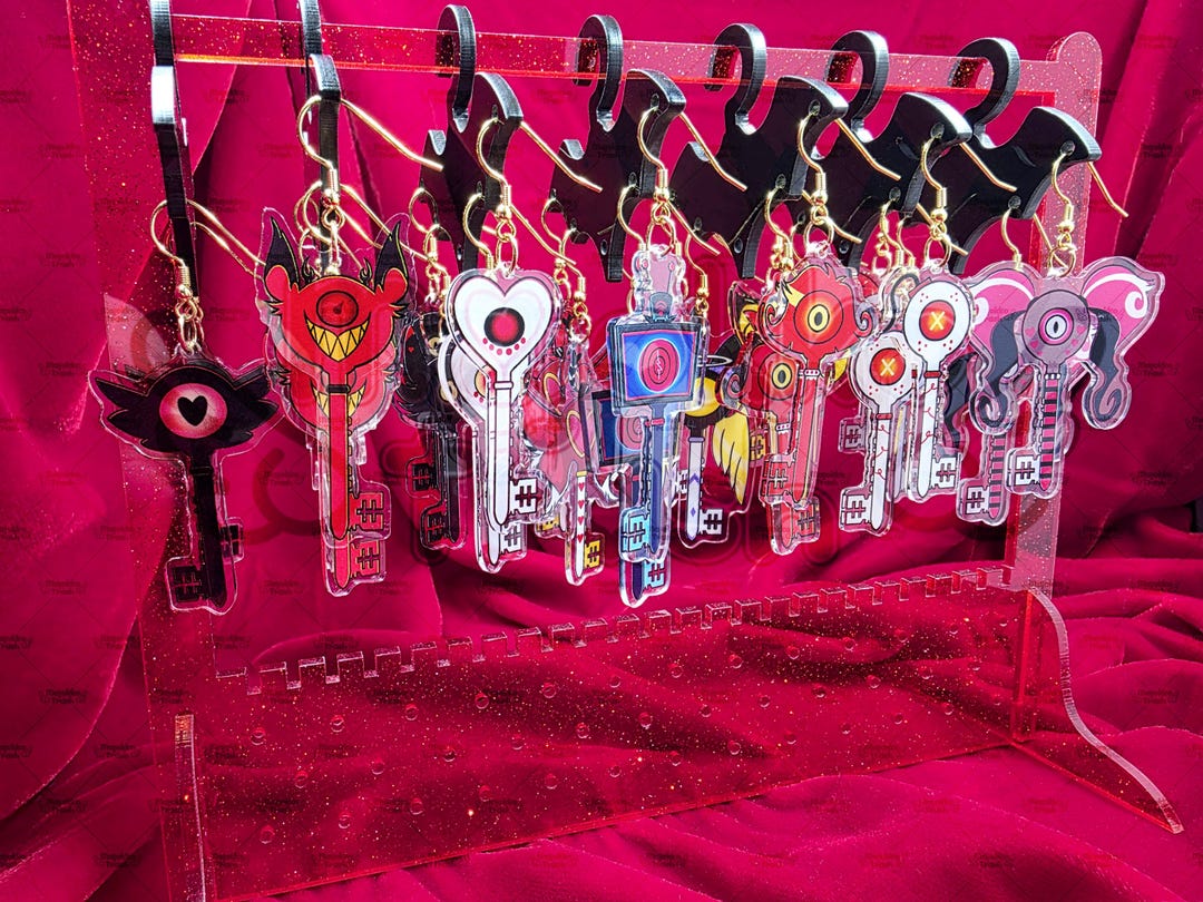 Key Key Hh HH | Character Key Earrings - Etsy