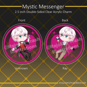 Ray/Unknown Double Sided Acrylic Charm