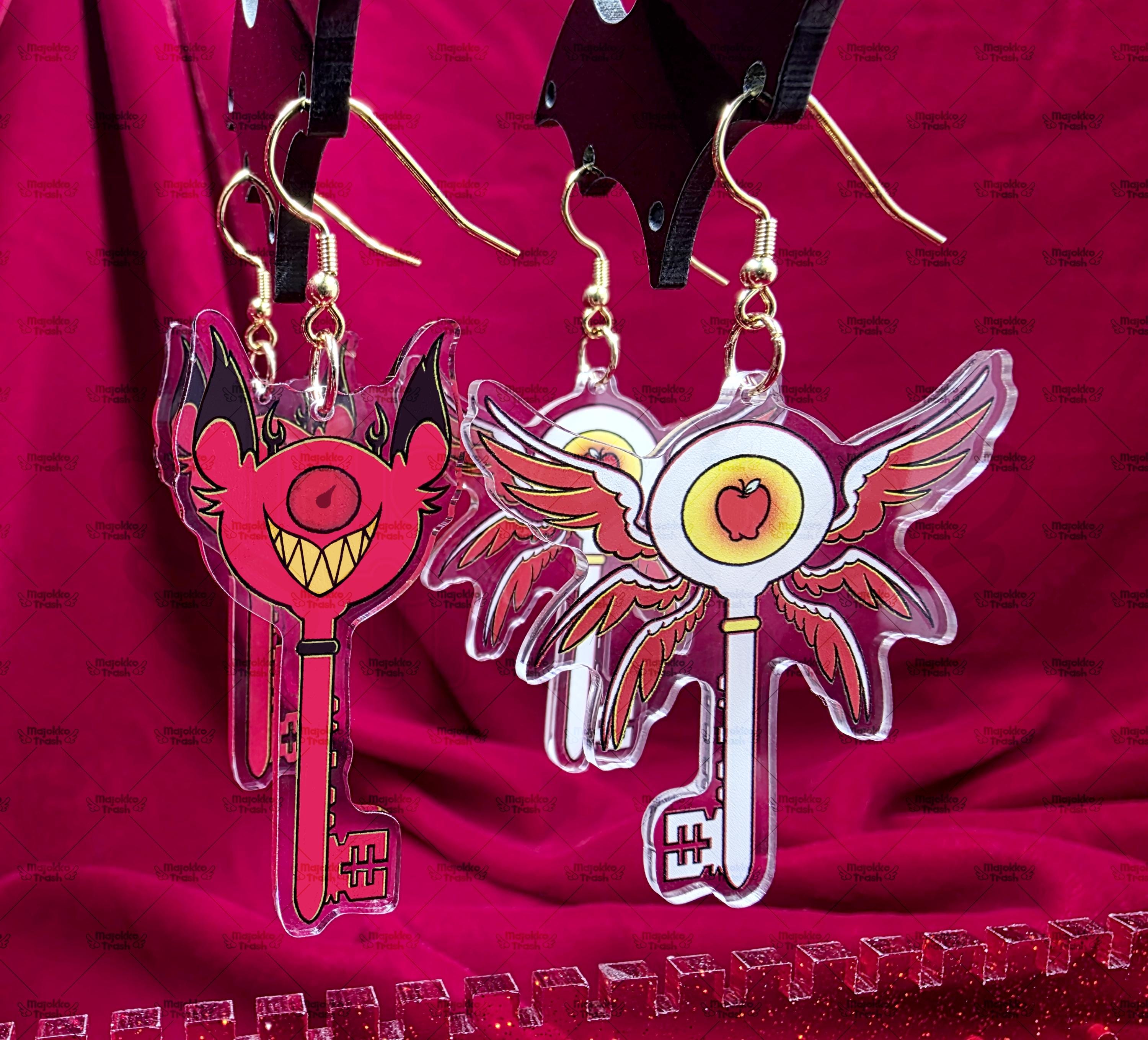 Key Key Hh HH | Character Key Earrings - Etsy