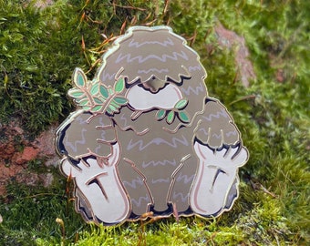 Bigfoot Enamel Pin // Sasquatch // 35mm Tall // Gold Plated // Cryptid Series