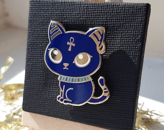 Bastet // Egyptian God Hard Enamel Pin // Dorable Deities // 35mm Tall // Gold Plated Metal