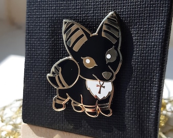 Anubis // Egyptian God Hard Enamel Pin // Dorable Deities // 35mm Tall // Gold Plated Metal