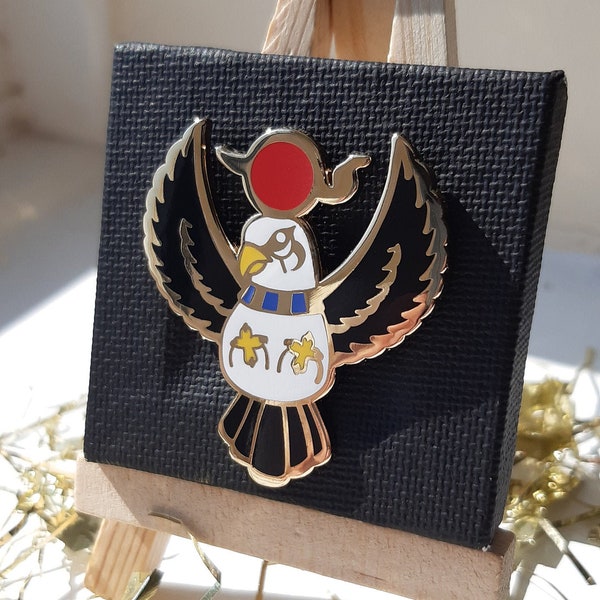 Ra // Egyptian God Hard Enamel Pin // Dorable Deities // 40mm Tall // Gold Plated Metal