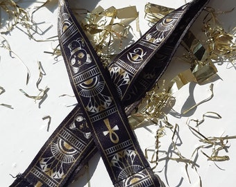 Bastet - Egyptian Gods Lanyard // Black & Gold // 45cm // Safety Clasp // High Quality