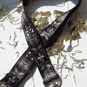 Bastet - Egyptian Gods Lanyard // Black & Gold // 45cm // Safety Clasp // High Quality