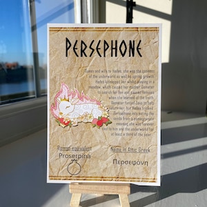 Cartolina di Persefone // Divinità adorabili dell'agnello // A6 lucido // Retro vuoto