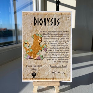 Cartolina di Dioniso // Divinità adorabili leopardo // A6 lucido // Retro vuoto