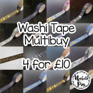 Multibuy Washi Tape // 4 beliebige aus unserem Shop // Folie // 15mm & 20mm Breit