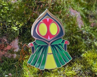 Flatwoods Monster Enamel Pin // 35mm Tall // Gold Plated // Cryptid Series