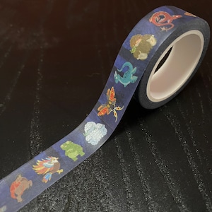 Cinta Cryptids Washi // 15mm x 10m // Cinta de enmascaramiento // Cinta planificadora
