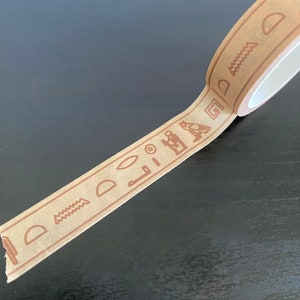 Hieroglyphs Ancient Egyptian Washi Tape // 15mm x 10m // Masking Tape // Planner Tape