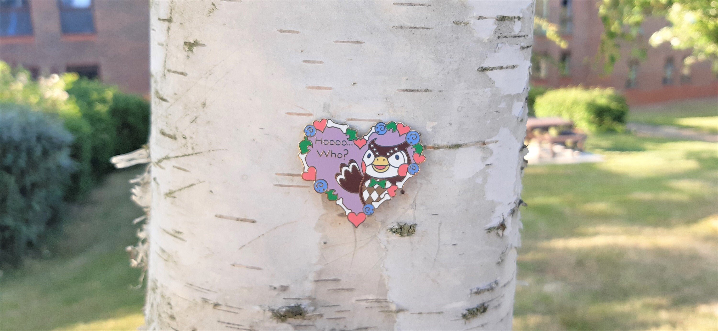 Hoooo Who? Hard Enamel Pin // Blathers Owl Animal Motivational // 40m…