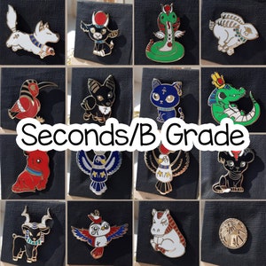 Seconds/B Grade Egyptian God Enamel Pins // Mythology Animals // &#39;Dorable Deities // Gold Plated