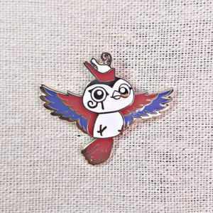 Horus (White Beak) // Egyptian God Hard Enamel Pin // Dorable Deities // 40mm Wide // Gold Plated Metal
