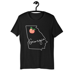 Atlanta Georgia Peach Funny Home State Southern Short-Sleeve Unisex T-Shirt