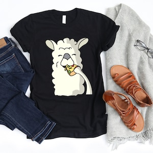 Llama Eating Pizza, Funny Llama shirt, Pizza T-Shirt, Llama tee, Llama gift, Pizza Tee, Llama t-shirt, Llama tshirt, Cute llama shirt