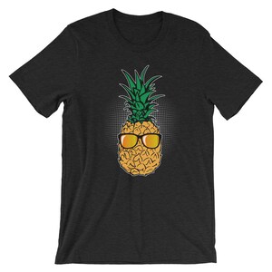 Pineapple Shades Tropical Fruit Beach Paradise Sun Short-Sleeve Unisex T-Shirt for Men & Women Free Shipping image 7