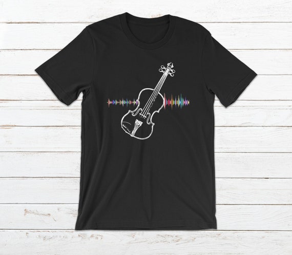 Violin Viola Cello Bass Artistic Music Sound Wave T-Shirt Violin Viola Cello Bass Artistic Music Sound Wave T-Shirt