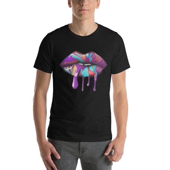 Leopard Lips Fashion Lip Art Design Print Gift T-Shirt Leopard Lips Fashion Lip Art Design Print Gift T-Shirt